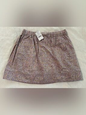 J.Crew‎ Floral Mini Skirt Small NWT Purple Liberty Style Cotton Lined Pockets